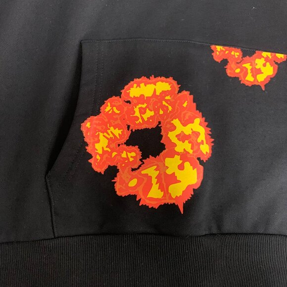 Denim Tears Black Printed Long Sleeve Sport Hoodie Unisex - Picture 3 of 8